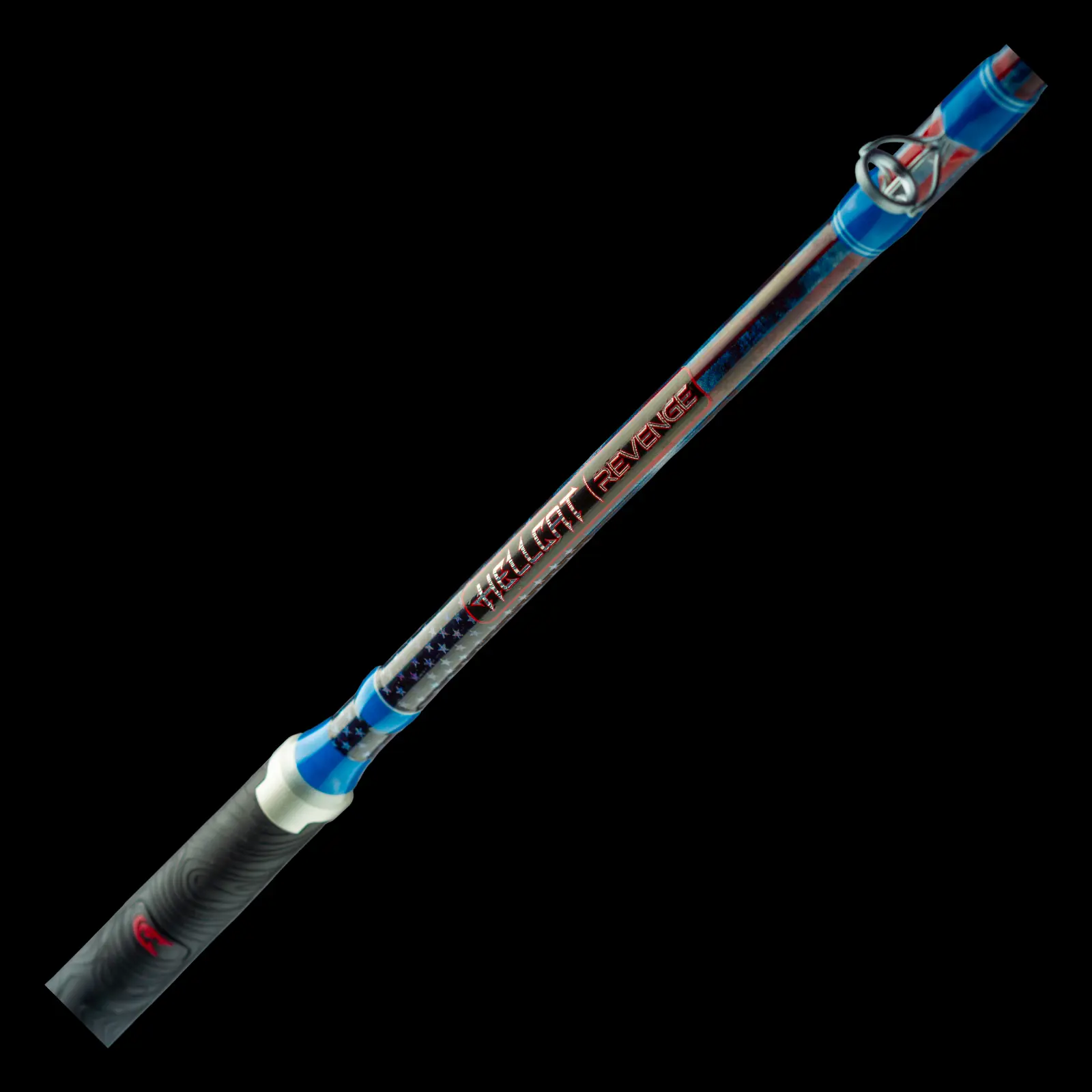 Patriot Hellcat Revenge 7'6" Long Composite Fishing Rod - Aluminum Build, Veteran-Honoring Design, Durability for Trophy Fish