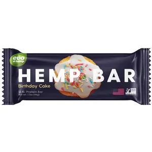 Evo Hemp Birthday Cake Hemp Protein Nutrition Bar