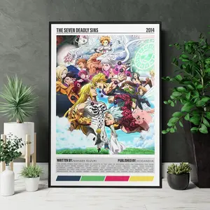 The Seven Deadly Sins Poster, Meliodas Anime Wall Art, Manga Art Print, Aesthetic Bedroom Poster, Gift For Fans