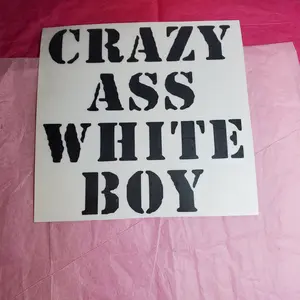 Crazy White Boy 5x5 Vinyl Decal