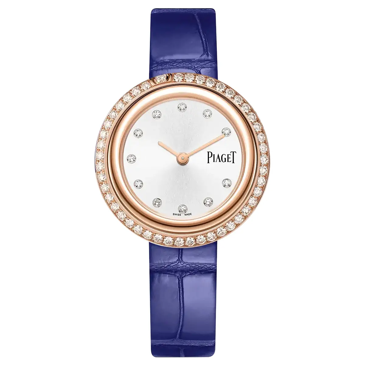 Piaget Possession 34mm G0A43092 Quartz Silver Diamond Dial 18K Rose Gold Factory Diamond Women's Watch WHT031860