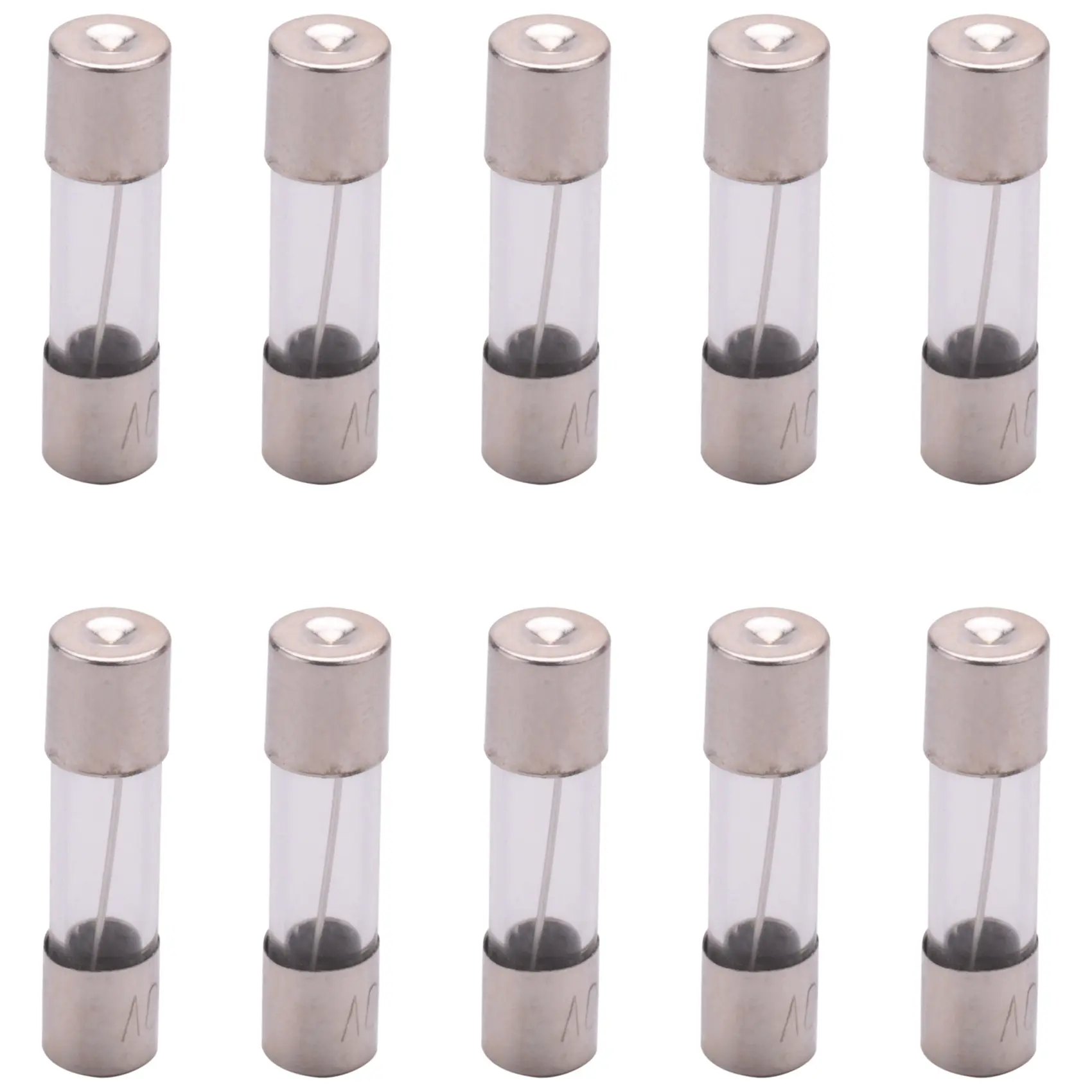 10 Pcs 250V 10Amp Slow Blow Time Delay Glass Fuses Tubes 5mm x 20mm US 10 Pcs 250V 10Amp Slow Blow Time Delay Glass Fuses Tubes 5mm x 20mm US