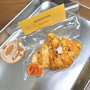 【Buy 3 get 1 free】Original color croissant Food-Grade Silicone Slow-Rising Rebound Squishy Fidget Toys for Stress Relief - Soft Squeeze Toys with Thick Creamy Slime Texture, Handmade Non-Toxic Sensory Toys