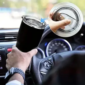 20oz/30oz Dust-Proof Cup Lid, 1/3 Counts Coffee Cup Lid, Tumbler Straw Lid, Tumbler Replacement Lid, Beverage Cup Accessories, Kitchen Supplies, Kitchen Accessories, Drinkware