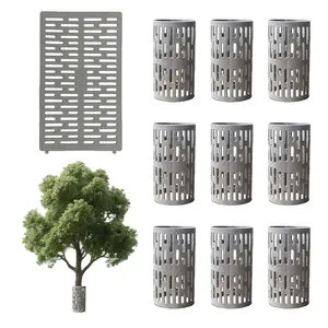 Tree Trunk Protection, Set of 10 (20 x 34 cm), Tree Protection, Wild Bite and Mowing, Expandable Tree Protection Cover, Trunk Protection, Bite Protection for Trees, Tree Sleeves, Tree Protection Cover