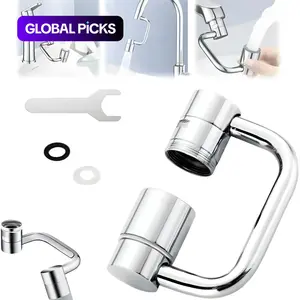 Rotatable Faucet Aerator Extension Piece, Easy All-Around Control, Kitchen Bathroom Sink Sprayer Attachment, Rotating Faucet Aerator Extender #GLOBAL PICKS
