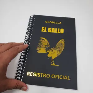 El Gallo Brand Poultry Breeding Register Book Tracking Log for Chicken Gallos with Gold Chicken Design
