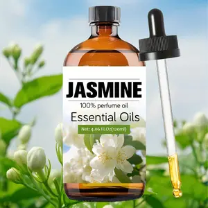 120ML Jasmine Scented Premium Aromatherapy Oil, Essential Oil Natural, Long-Lasting Fragrance, Home Use, Nail Hair Skin Care, Massage Diffuser Humidifier