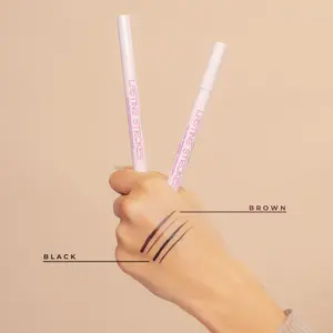 Lasting Strokes Liquid Eyeliner - Black Dual-Ended Tip for Bold & Precise Lines Waterproof Long-Wearing Formula Quick-Drying Smudge-Proof