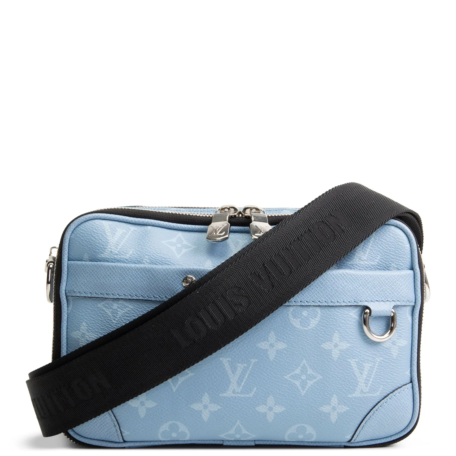 Pre-owned Louis Vuitton Coated Canvas Crossbody bags Eclipse Alpha Sky Blue