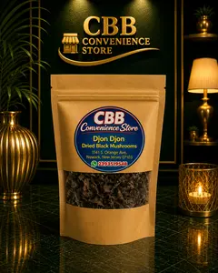Cbb Hand-Picked Djon Djon Dried Fungus - All-Natural, Haitian Flavor, 1 oz Dried Food, Cupboard Essential for Rice Dishes