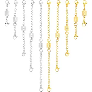 Necklace Extender  Necklace Clasp  and  Adjustable Chain Extenders for Necklaces, Necklace Clasps and Closures with Extender Chains Bracelet Extender Necklace Extension