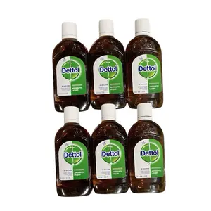 Dettol Antiseptic Liquid Disinfectant For First Aid 125ml Travel size - (Pack of 6) Household Bottles