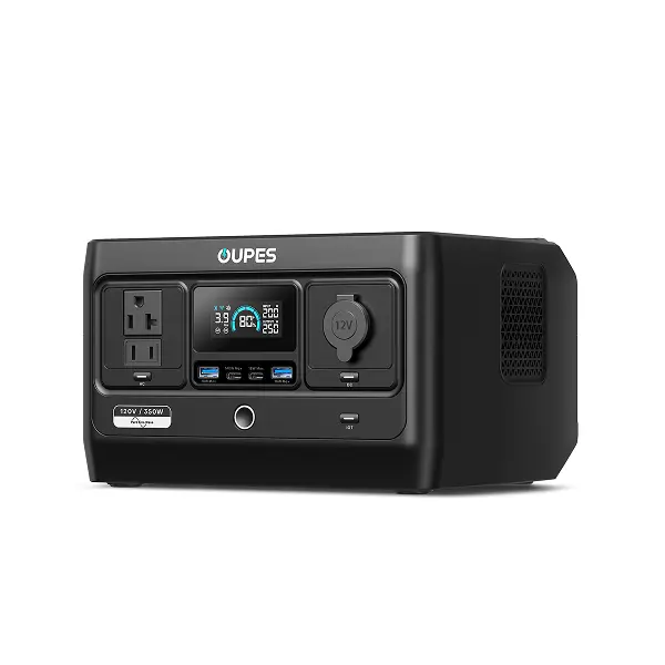 OUPES Exodus 350, 288Wh 350W Portable Power Station, LiFePO4 Battery backup with 10ms UPS, Solar Generator, 1.8 Hour Fast Charging, Camping Essentials Portable Power station Multifunctional Emergency Battery Pack Solar Power Generators
