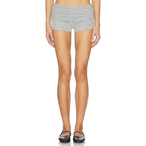 OW Collection Rue Mini Short in Grey