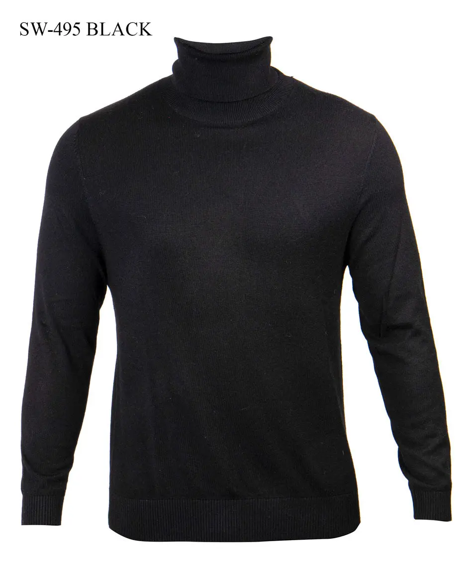 Prestige SW-495 Black Turtle Neck Sweater