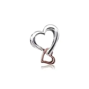 Pandora Two-tone Openwork Infinity Heart Charm 782642C00