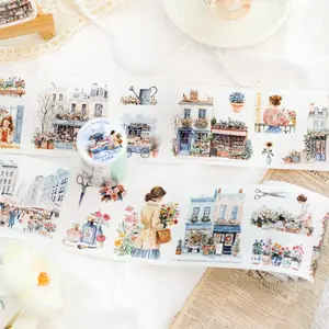 Daily Life Series Pet Tape Roll, Decorative Stationery Stickers for Journaling & Scrapbooking, Perfect for Everyday Use, Craft