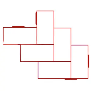 18"x14"x1.55" Concrete Mold with 6 Rectangular Bricks ( 7"x3.5" Each Rectangular )