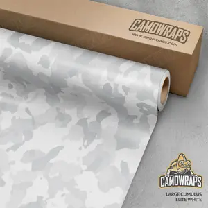 Large Cumulus Elite White Vinyl Wrap | Blowout Stock | Satin Finish | Avery Dennison Media | 5ft x 4ft | 093230