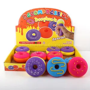 12-Pack Squishy Donut Stress Toys – Colorful Slow Rising Squeeze Toys for Kids, Party Favors & Sensory Play