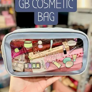 Glorious Beauty Cosmetic Bag - Transparent Design for Easy Organization - Perfect for Travel and Daily Use - GB Cosmetic Bag
