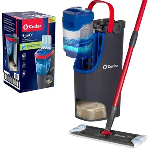 H2prO Microfiber Flat Mop System - Efficient Cleaning Solution for Home Use