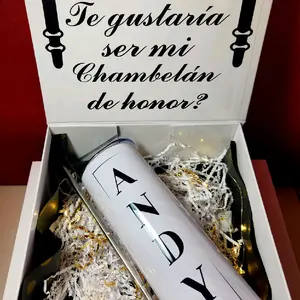 Personalized Gift Box for Your Sweetsixteen Chanbelan with a 20oz Tumbler Elegant Bow Tie Design Perfect for Special Occasions