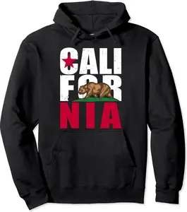 California Surfing Retro California Pullover Hoodie