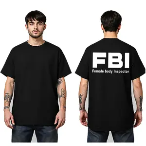 Funny FBI Female Body Inspector Shirt for Men Vintage Dad Joke Graphic Tee Funny Middle Aged BBQ Party Beer Weekend T-Shirt Gift Idea, Best Gift For Men Adult