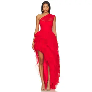 MAJORELLE Soriya Gown in Royal Red