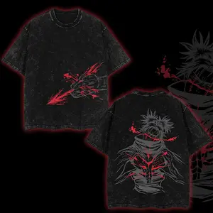 Choso Blood Manipulation JJk Jujutsu Kaisen Anime Manga 2 sided Washed T-shirt Menswear Top Soft