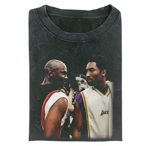Kobe And Jordan Vintage Tee, Kobe Bryant And Michael Jordan T-Shirt, Unisex Basketball Shirt, Hip Hop Graphic Tees, Gifts Shirt, Menswear Womenswear Streetwear