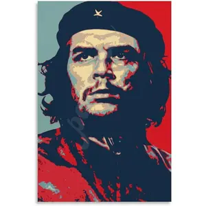 FIDSUY Che Guevara Classic Black And White Art Poster Vintage Poster Canvas Poster (7) Canvas Wall Art Poster for Bedroom Living Room Decor 08x12inch(20x30cm)