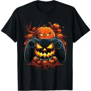 Halloween Shirts Gaming Controller Boys Halloween Costume T-Shirt