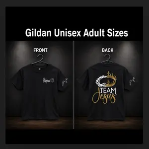 Team Jesus Shirts Adult With Signature Autograph Sleeve
