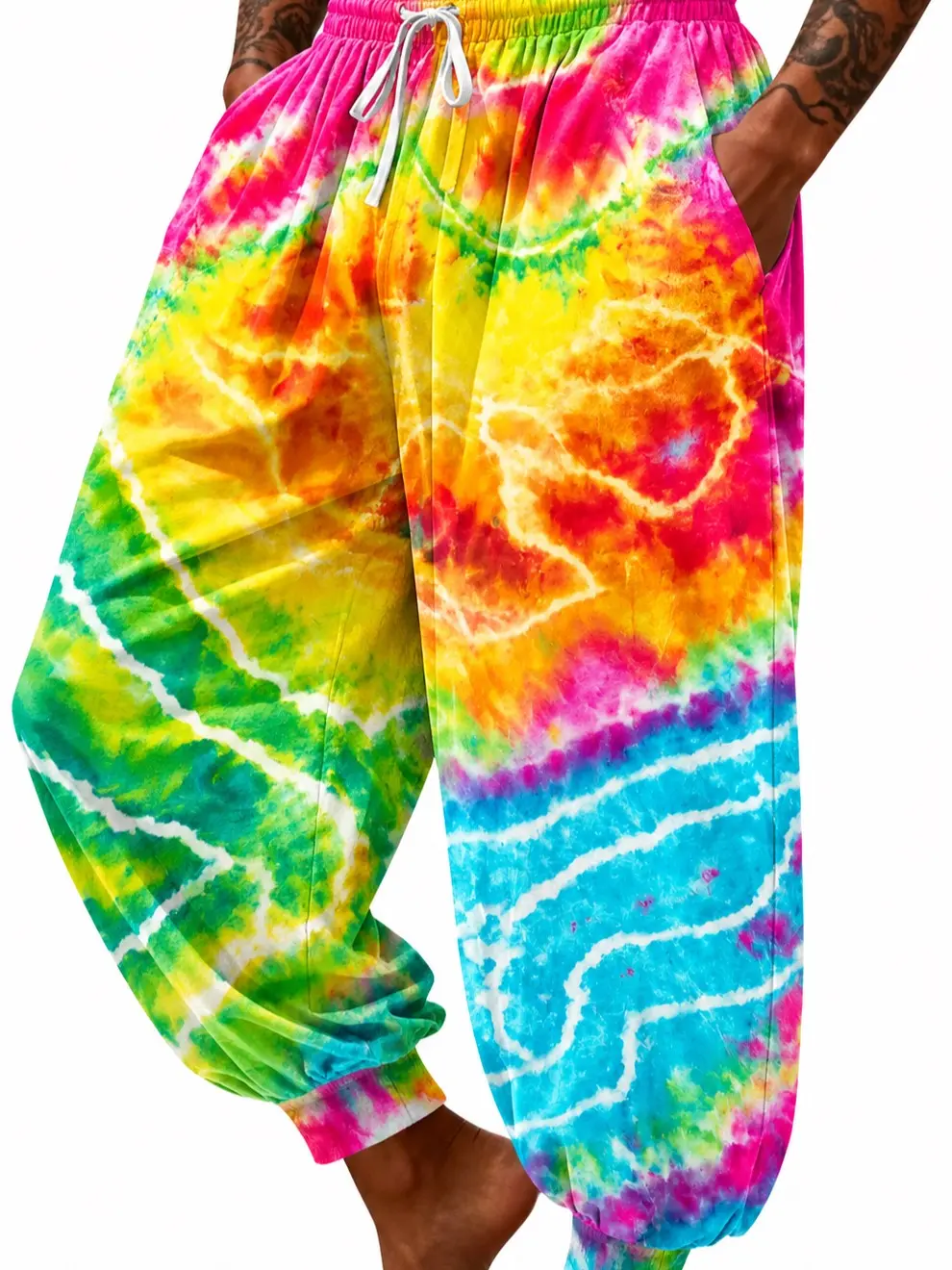 CUSTOM Tie Dye Harem Pants