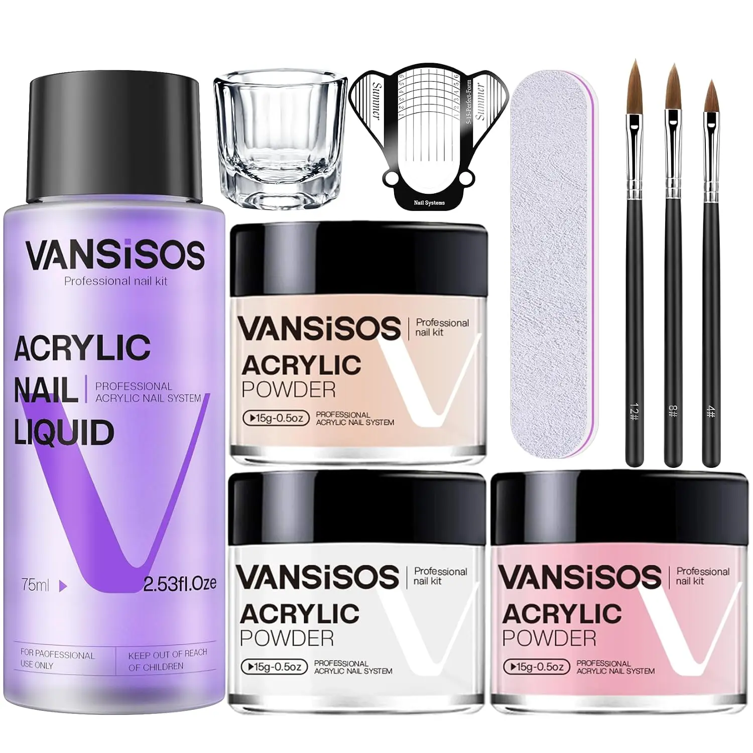 Professional Acrylic Nail Kit: Acrylic Set for Beginners with Everything for Nail Extensions