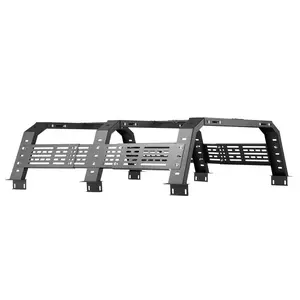 VEVOR Overland Truck Bed Rack, 54.3-68.3 in Width, Adjustable Overland Bed Cargo Rack with Sidebar and 900 lbs Static Load Capacity, Heavy Duty Steel, Compatible with Full Size and Mid-Size TrucksSummervibes