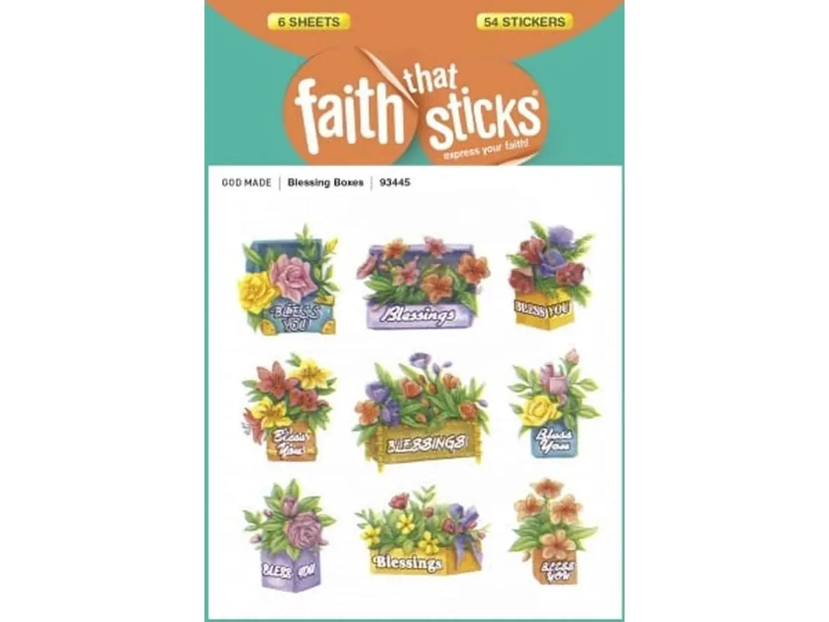 Tyndale House Publishers 10122X Sticker - Blessings Boxes - Faith That Sticks