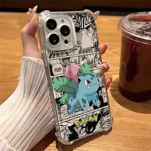 Hot Anime Pokemens Cute Phone Case Suitable for iPhone 17 16e 16 15 14 13 12 11 Mini Pro Max Air X XR XSMAX 8 7 Plus Anti Fall Transparent Soft Back Cover