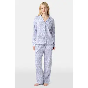 Monkey Long Sleeve Polo Pajamas