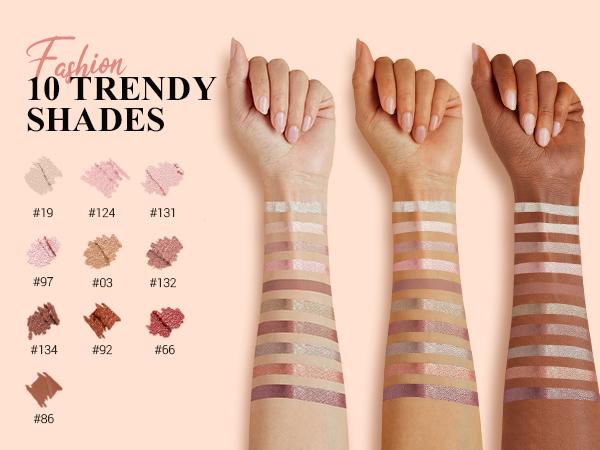 【Restock】Buy LUXAZA  Eyeshadow Stick get erybrows free | Neutral Shimmer Matte Brown Metallic Cream Smudge-proof & Waterproof Eye Brightener Long-Lasting Eyeshadow Pencil Crayon Set Makeup Cosmetic #SummerWins #DealsForYouDays