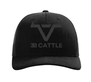 Black Monochrome Trucker Hat