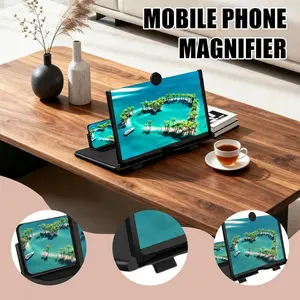 “12” Full-Screen Magnifier – Ultra-HD Clarity for Your Phone!   Get an HD magnified screen for your smartphone! Perfect for video streaming, gaming, and TV viewing with eye protection and a portable design. shower phone holder
