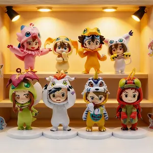 Classic Q Version Adventure Doll Set, 8-Piece Collectible Figurines, Perfect Gift & Display Piece, Detailed Craftsmanship