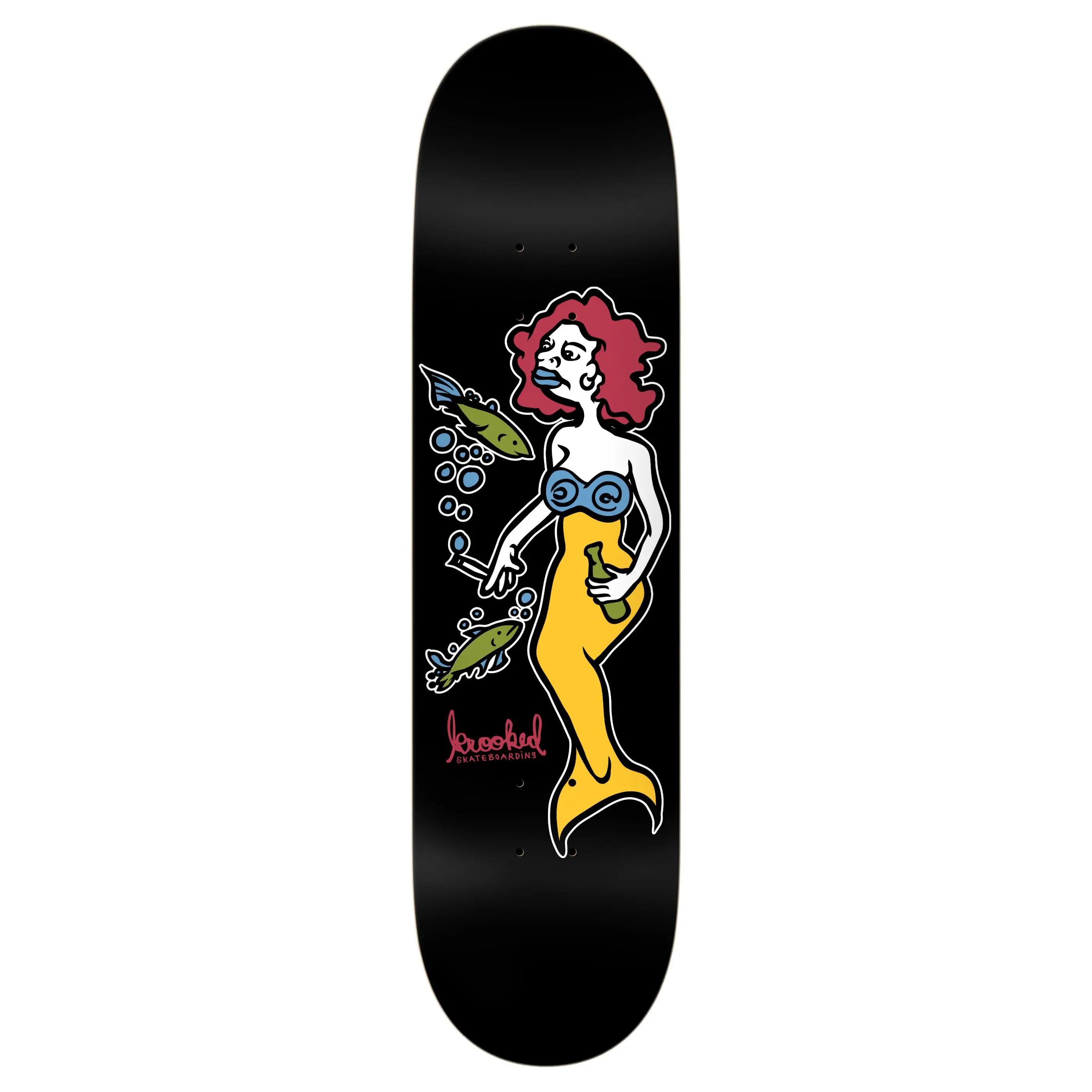 Krooked Skateboard Deck DBX Mermaid Black 8.25" x 32"