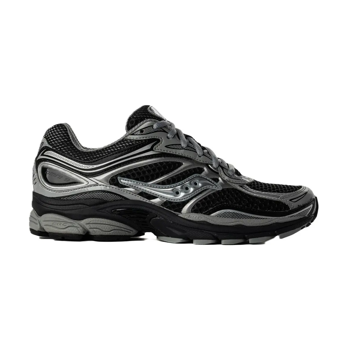 Saucony ProGrid Omni 9 Black Silver Grey Men's Fashion Shoes New Saucony ProGrid Omni 9 Black Silver Grey Men's Fashion Shoes New
