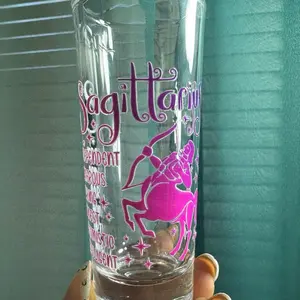 Zodiac Sign Straight Shot Glasses 2oz / Party Favors / Gift Ideas