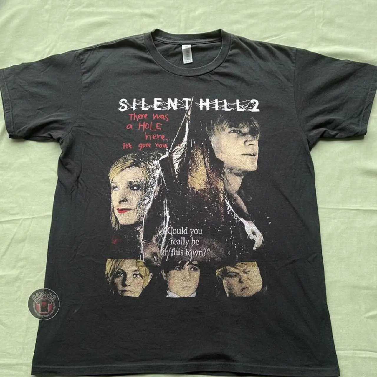 T-Shirt Silent hill 2 black band tee graphic tee unisex  Graphic Tee Heavy Cotton Tee Shirt, 100% Heavy Cotton Shirt